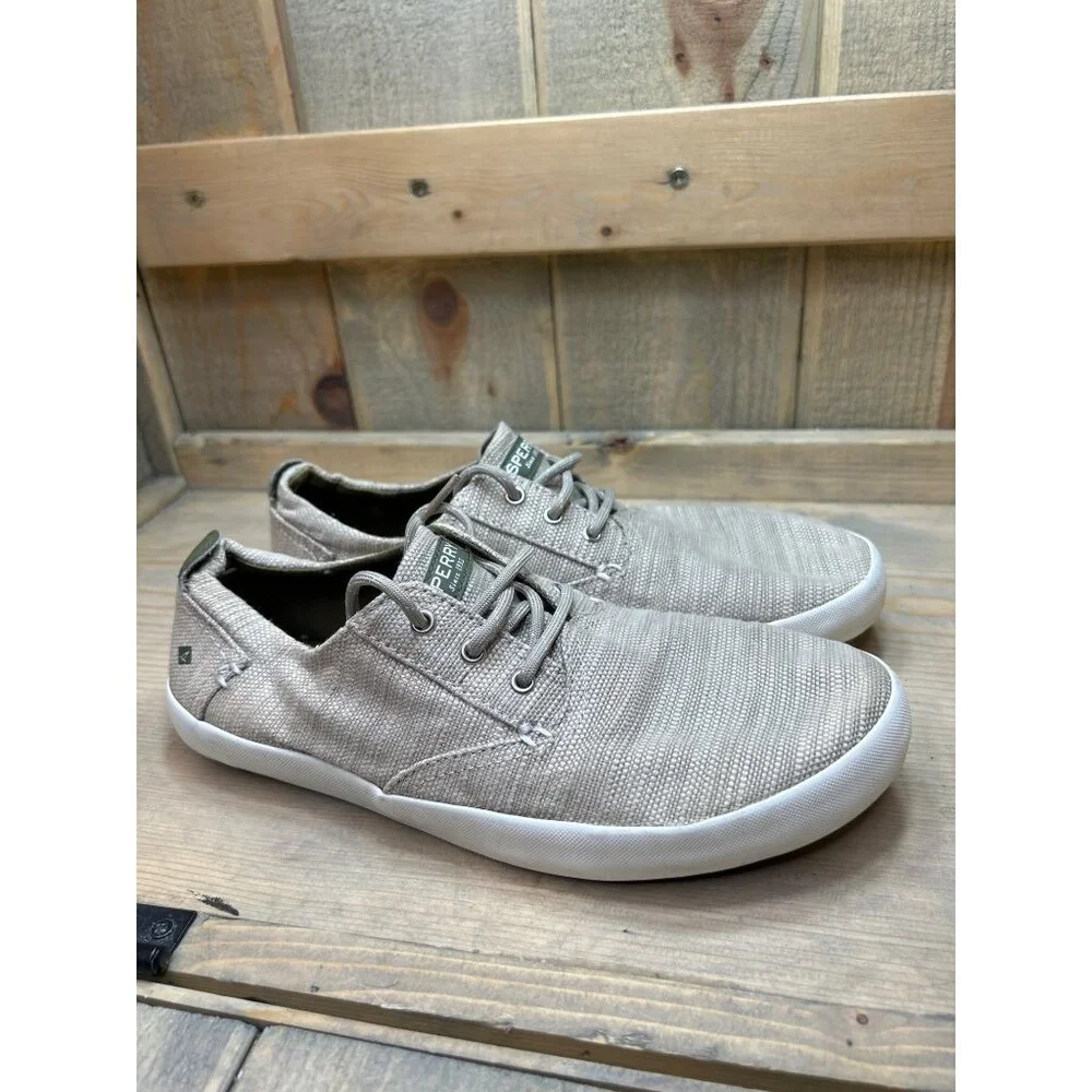 US5.5 Sperry Topsider BODIE Natural Beige Casual Sneakers Boat Shoes